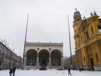 The Feldherrenhalle with Theatiner Church by Christina Jarmolinski
