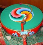 Tibetan Ceremony Dumara  Hand Drum photo by Christina Jarmolinski