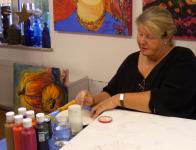 art class with Christina Jarmolinski in the Malerhof