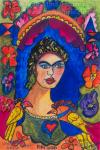  Interpretations of Frida Kahlo by Christina Jarmolinski on paper