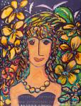 Girl in the Purple Garden by Christina Jarmolinski