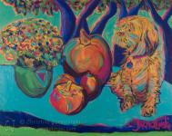 Lakshmi and Pumpkins by Christina Jarmolinski