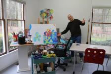 My newly renovated art studio! With Love, blood, sweat and tears it's finished!