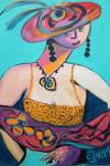 Frida Kahlo and her Sunhat by Christina Jarmolinski