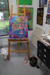 in my studio
