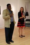 Eric Key and Ali Grice at the opening of the 2016 National Juried Exhibition