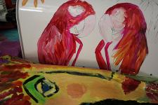 Mailbox with Palm Fran by Chrisitna Jarmolinski