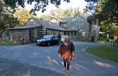 Christina Jarmolinski arriving at the Art League of Rehoboth, Delaware