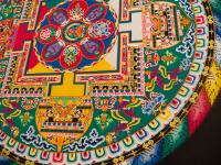 Detail of the Sand Mandala Amitayus