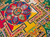 Detail of the Sand Mandala Amitayus