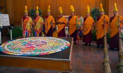 Closing and Dispersal Ceremony of Sand Mandala Amitayus