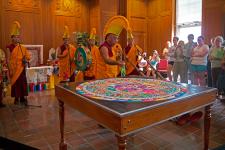Closing and Dispersal Ceremony of Sand Mandala Amitayus
