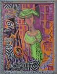 The Tatooed Woman with the green Hat in the Urban Jungle by Christina Jarmolinski
