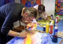 Working and enjoying the special atmosphere the Malerhof had