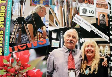 Collage on Refrigerator designed and executed by Christina Jarmolinski