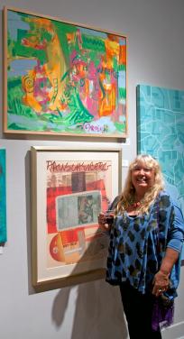 Opening Evening at Rauschenberg Gallery in Edison College July 13, 2012