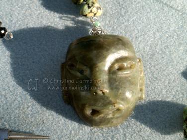 Antique Jade Buddha Chocker designed by Christina Jarmolinski