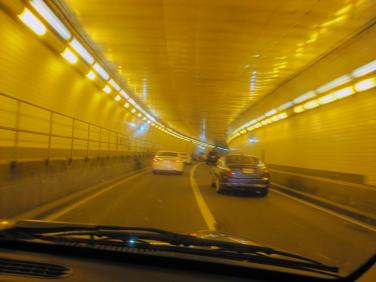 Through the bridge-tunnel by Christina Jarmolinski