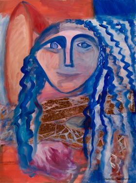 Mona Lisa - Blue Angel by Christina Jarmolinski
