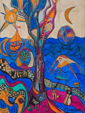 Homage to Dali and Klimt by Christina Jarmolinski