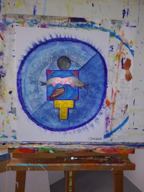 The Journey Mandala - Zen Art by Christina Jarmolinski