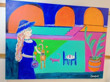 A Walk to the Hat Shop with my Dog by Christina Jarmolinski A Walk to the Hat Shop with my Dog by Christina Jarmolinski