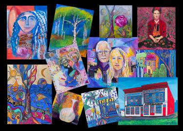 Narratives on Canvas - Solo show by christina Jarmolinski Narratives on Canvas - Solo show by christina Jarmolinski