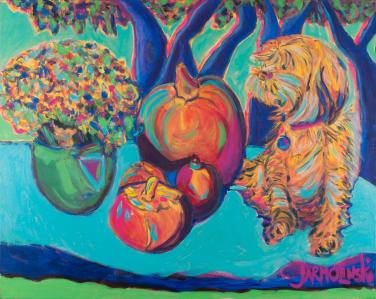 Pumpkins with my sweet Puppy 