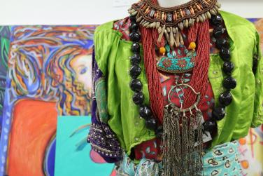 Photo shoot set up in my studio by Christina Jarmolinski