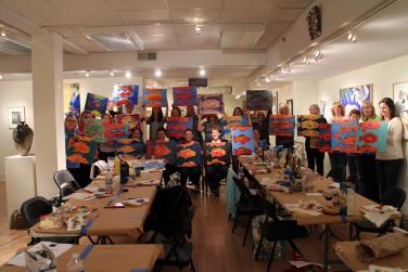  Sip and Paint Workshop- Mixed Media by Christina Jarmolinski