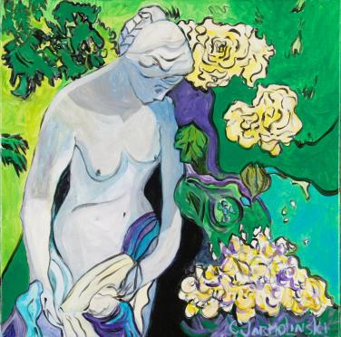 Statue in the Park by Christina Jarmolinski