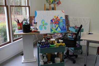 My newly renovated art studio! With Love, blood, sweat and tears it's finished!