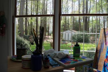 View out of my Studio Windows by Christina Jarmolinski
