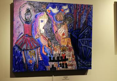 The Audition- Mixed Media by Christina Jarmolinski Winter Art Show in Ocean City, Maryland